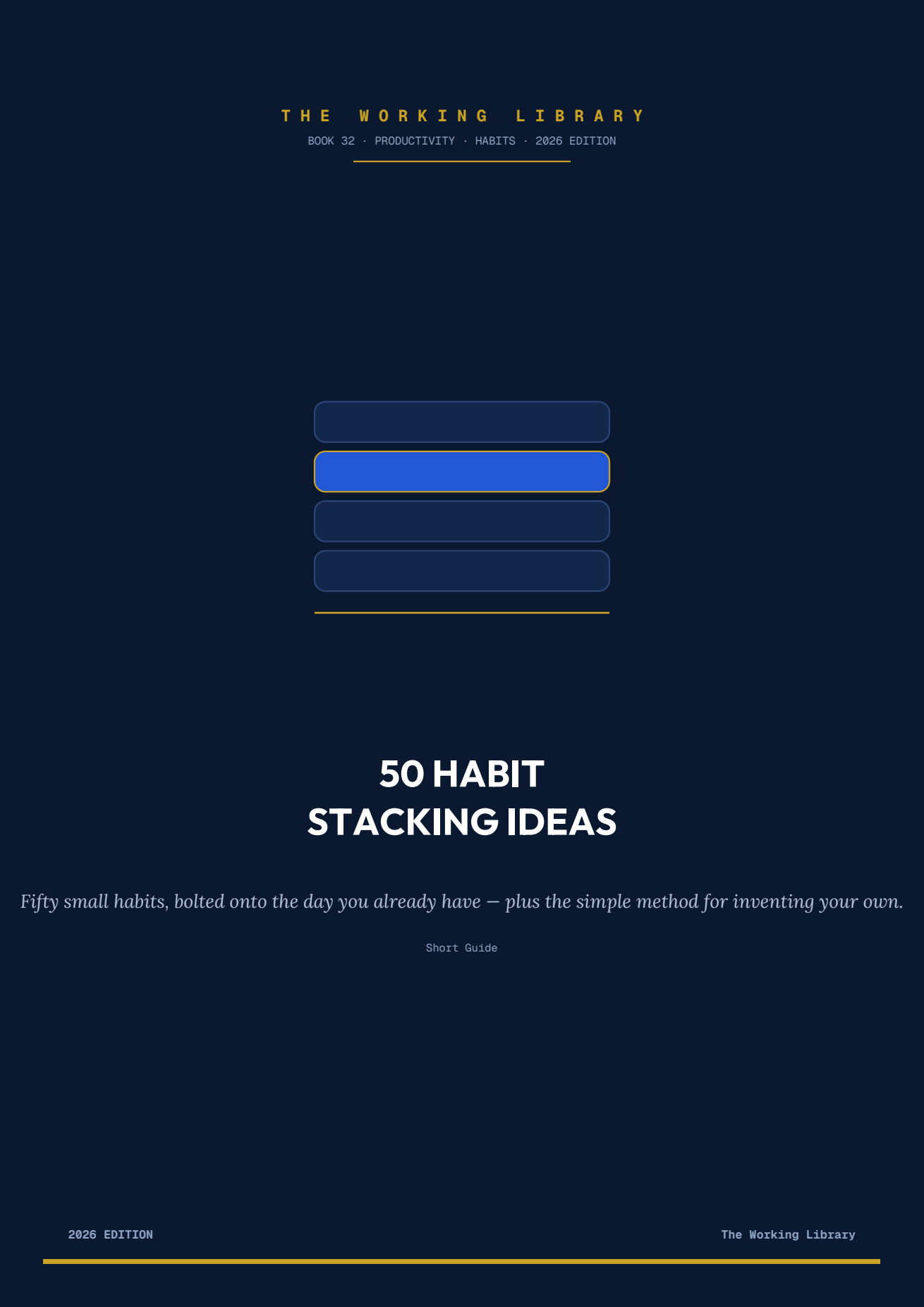 50 Quick Habit Stacking Ideas